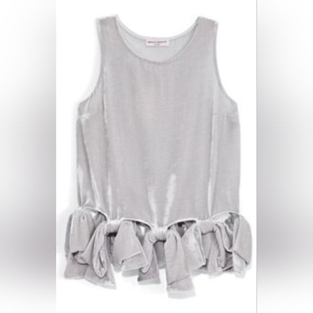 Nwt $400 Opening Ceremony Velvet Bow Top